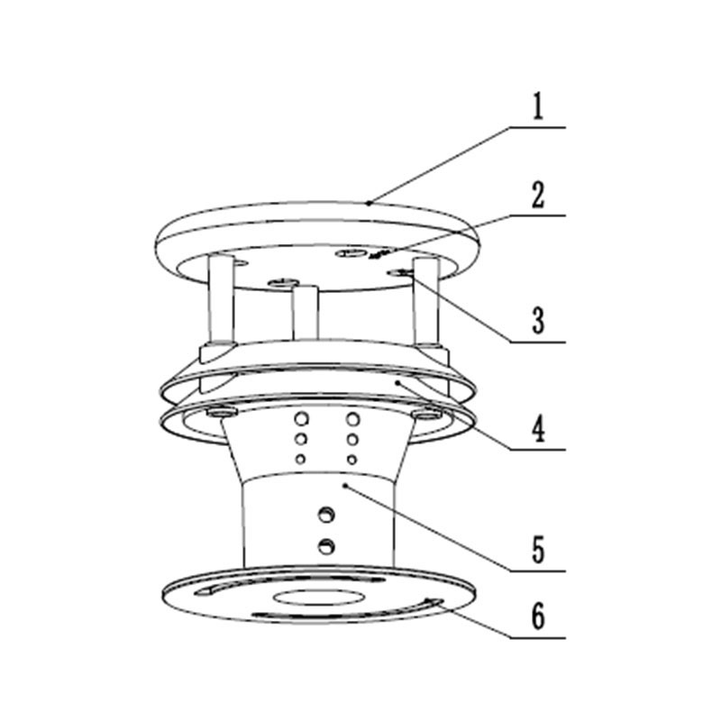 Mini Ultrasonic Anemometer product structure diagram