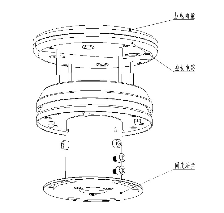 Piezoelectric Rain Sensor product structure diagram