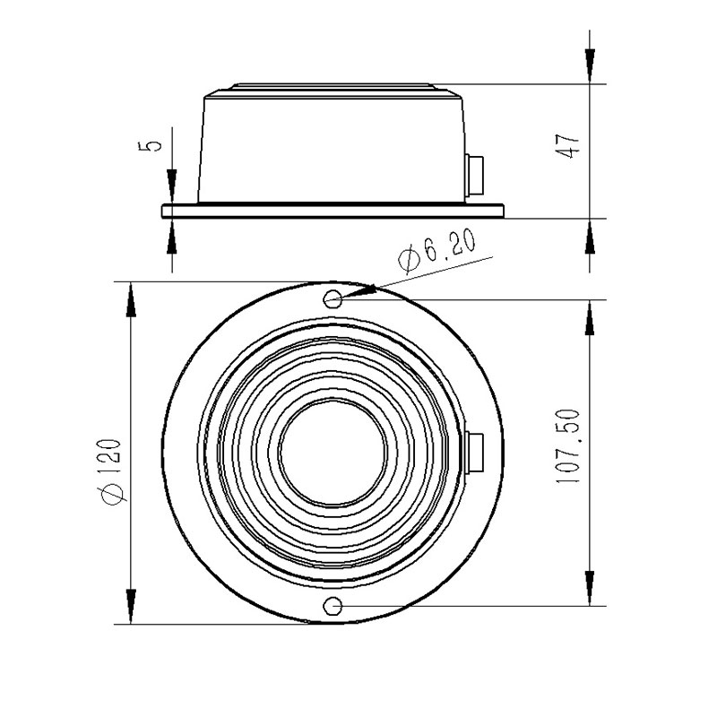 Ultrasonic Snow Depth Sensor Product Size Diagram