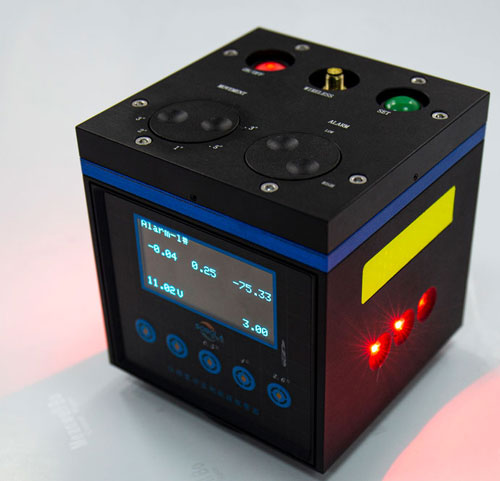 The magnetic suction cup is adsorbed to the surface of the object to be detected