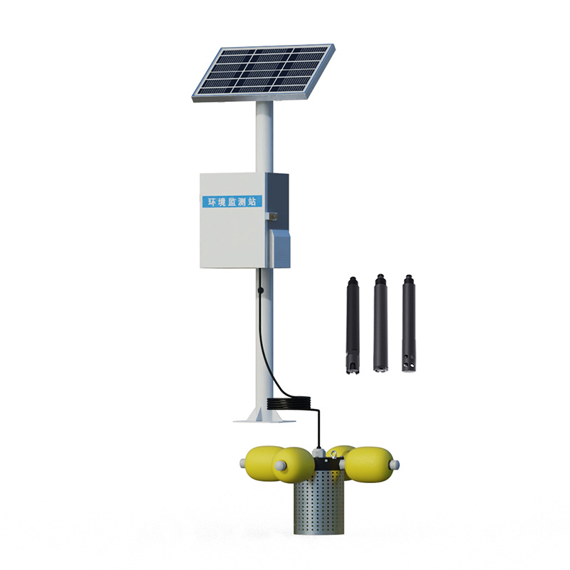 Pole type water quality monitoring station