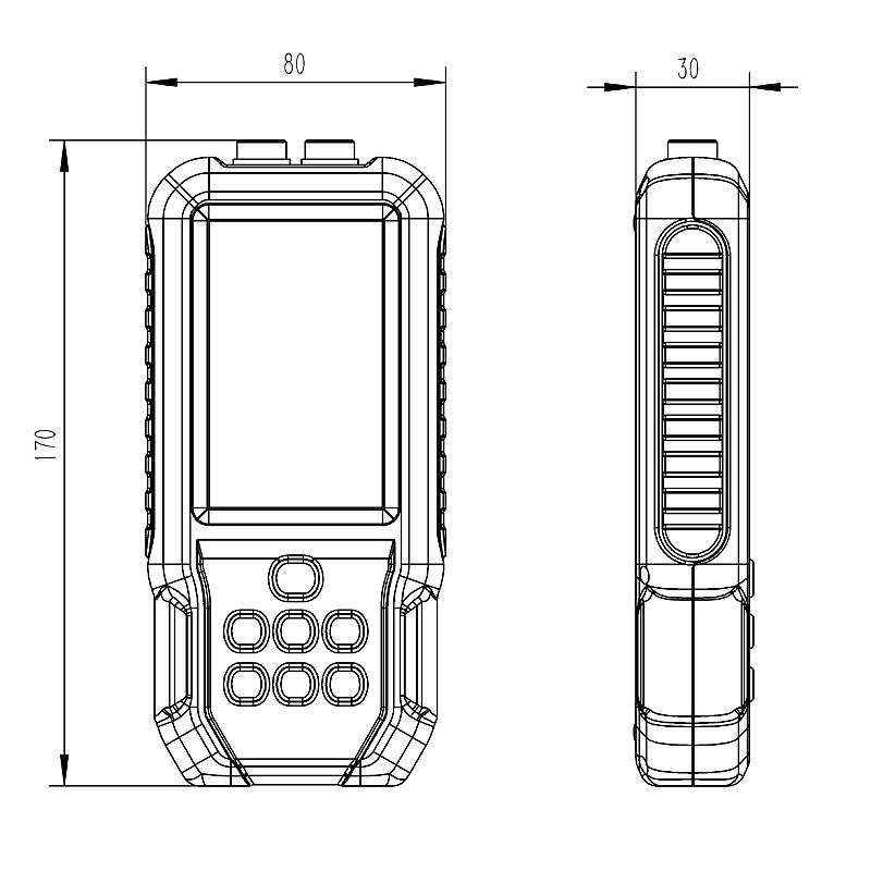 Weather Meter product size diagram