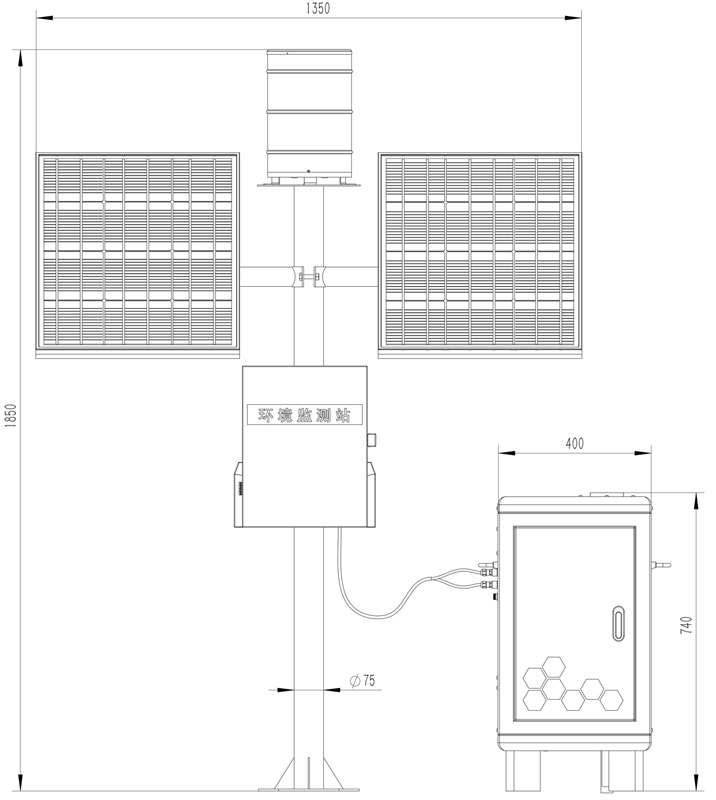 Monitoring Sediment in Runoff Water product size and working diagram