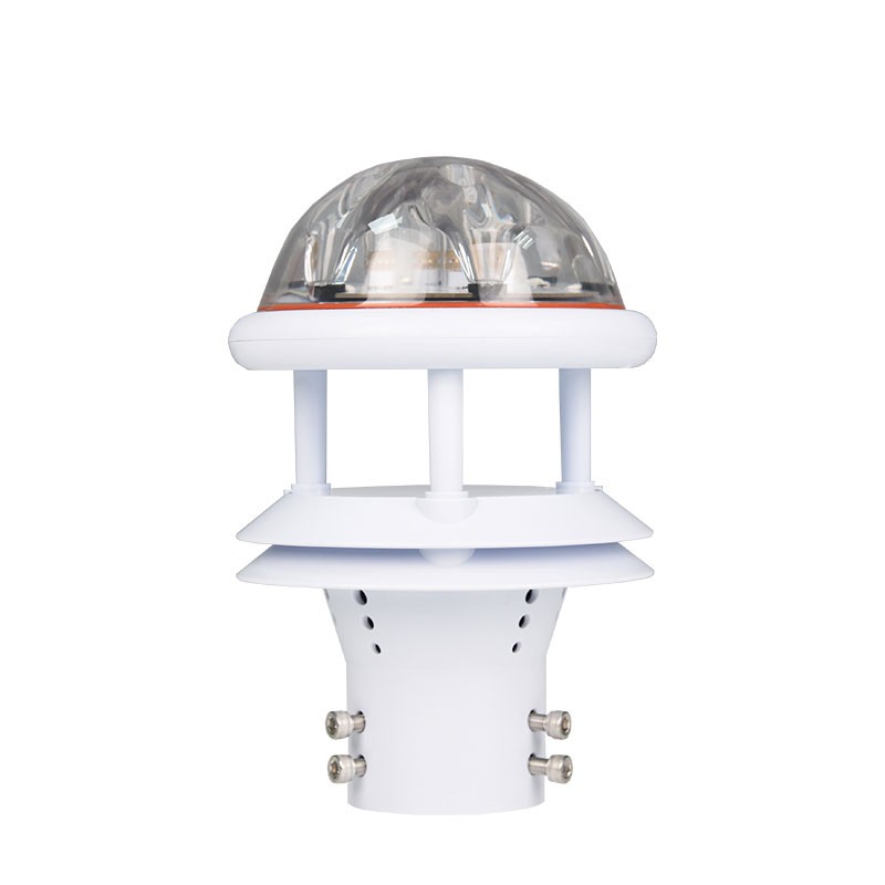 The instrument used to measure rainfall utilizes infrared sensing technology for high-precision outdoor rainfall monitoring