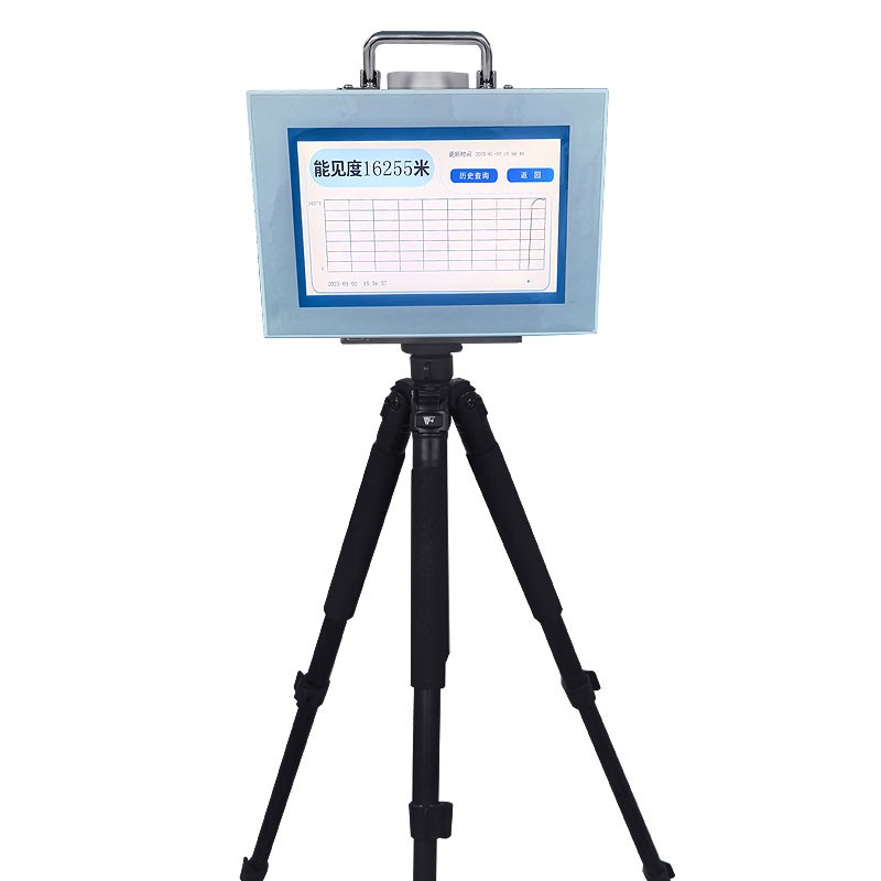 The visibility meter utilizes the forward scattering method to achieve accurate atmospheric monitoring in multiple scenarios